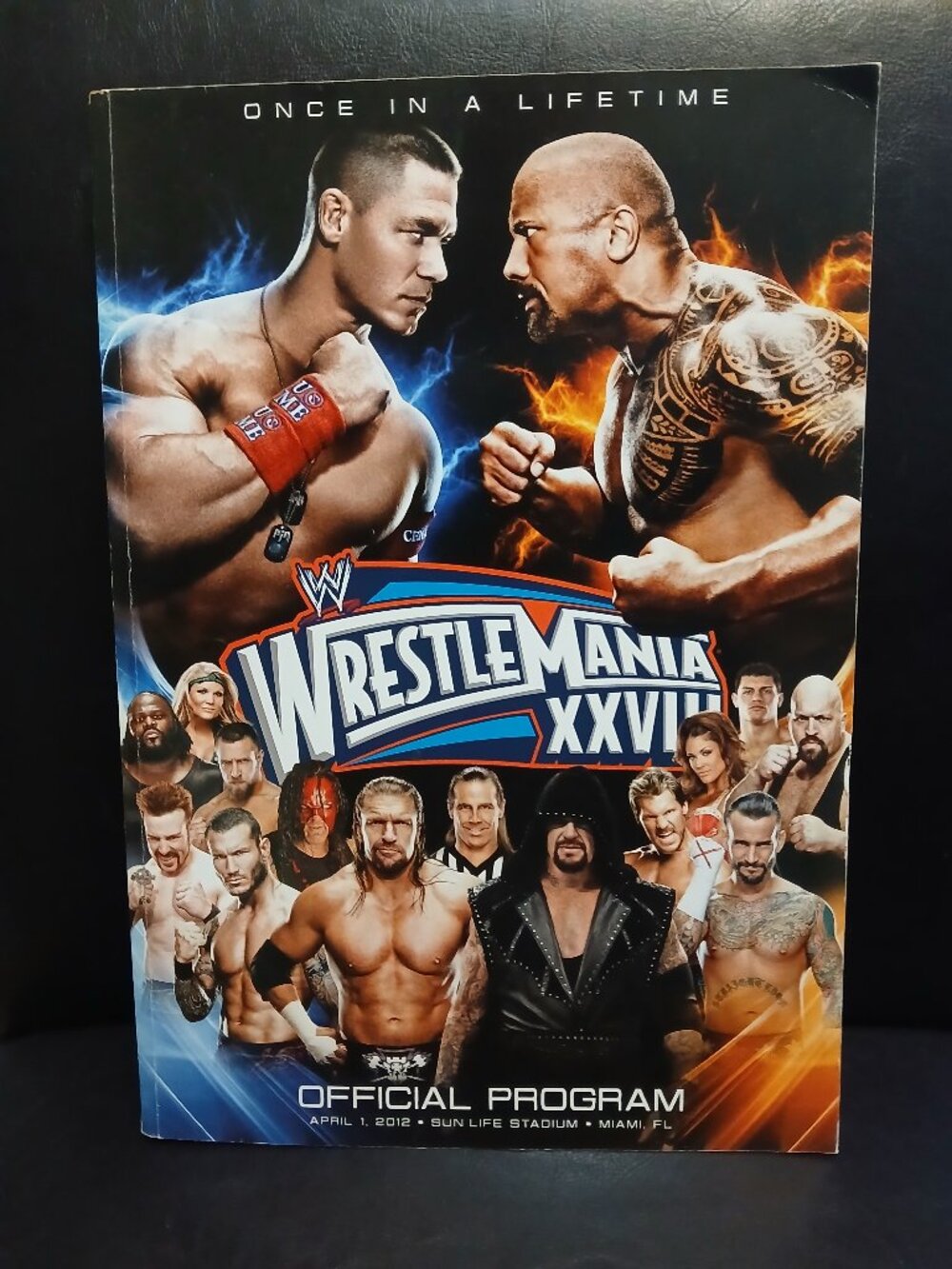 Wrestlemania 28 program Rock vs Cena